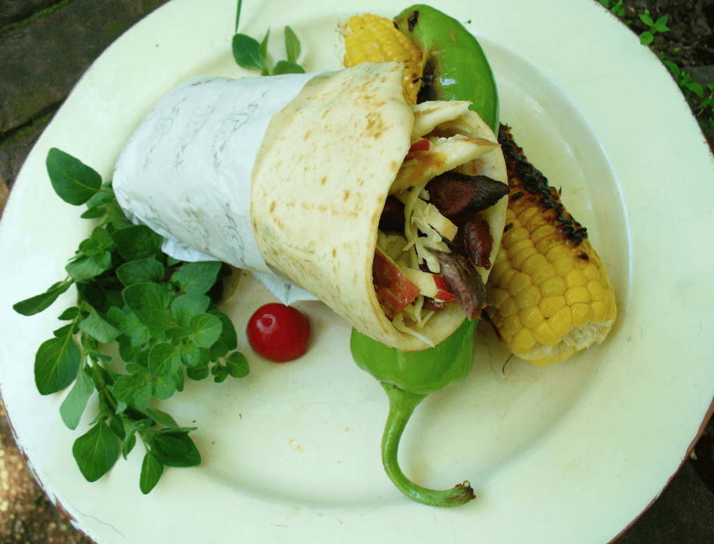 spicy duck wrap